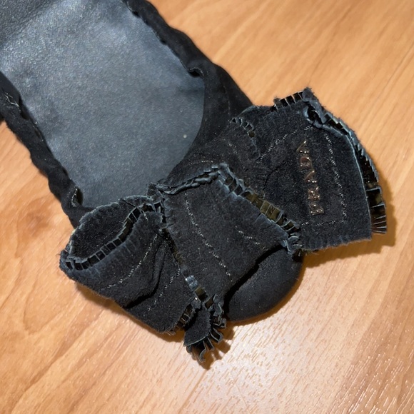 Prada ballerina ballet flats black suede 36.5 - Picture 3 of 7